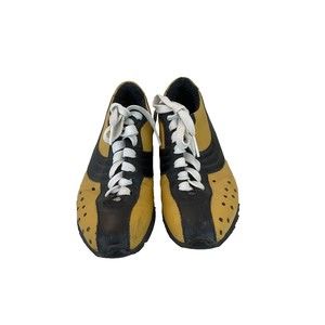 Dolce & Gabbana D&G Made In Italy Men's YELLOW&BLACK Sneakers, Comfort Shoes 37